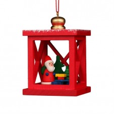 NEW - Christian Ulbricht German Ornament - Christmas Lantern with Santa