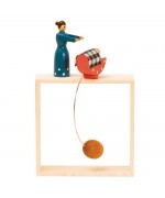 Wolfgang Werner Toy Mother with Cradle - TEMPORARILY OUT OF STOCK