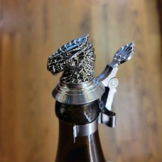 NEW - Oktoberfest Pewter Beer Bottle Caps - Dragon