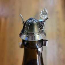 NEW - Oktoberfest Pewter Beer Bottle Caps - Viking Helmet