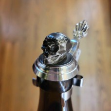 NEW - Oktoberfest Pewter Beer Bottle Caps - Skull