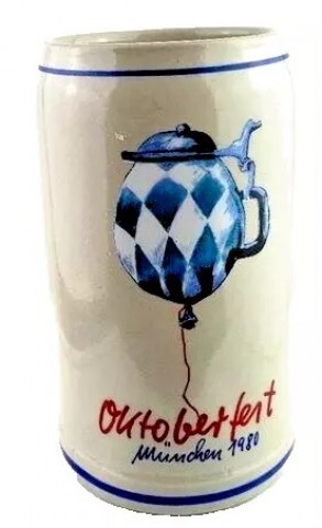 The Official Munich Oktoberfest Beer Stein 1980- 1 Liter