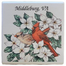 NEW - Barlow Designs - Middleburg, VA Cardinal Coaster