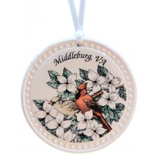 NEW - Barlow Designs - Middleburg, VA Cardinal Ornament