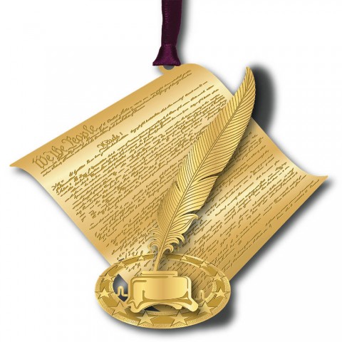 Beacon Design Ornament - Constitution with Quill