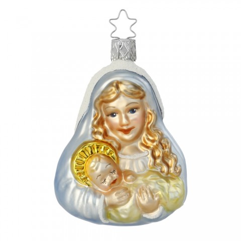 NEW - Inge Glas Glass Ornament - Madonna