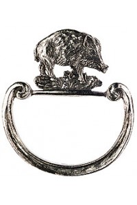 NEW - Pewter Napkin Ring - Boar