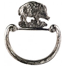 NEW - Pewter Napkin Ring - Boar