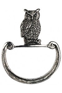 NEW - Pewter Napkin Ring - Owl