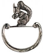 NEW - Pewter Napkin Ring - Squirrel