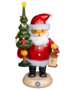 NEW - Mueller Erzgebirge Smokerman - Santa Claus with Christmas Tree