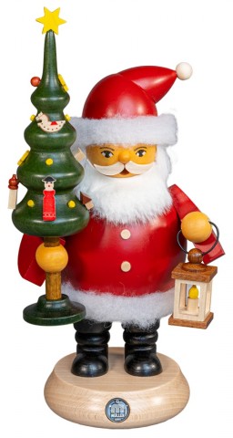 NEW - Mueller Erzgebirge Smokerman - Santa Claus with Christmas Tree