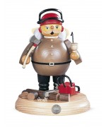 NEW - Mueller Erzgebirge Smokerman - Lumberjack with Power Saw