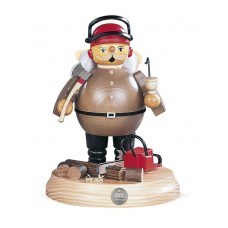 NEW - Mueller Erzgebirge Smokerman - Lumberjack with Power Saw