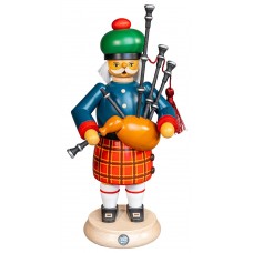 NEW - Mueller Erzgebirge Smokerman - Scotsman with Bagpipes