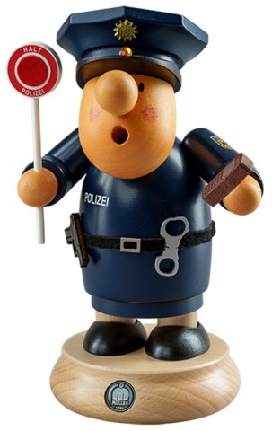 NEW - Mueller Erzgebirge Smokerman - Policeman 