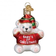 Old World Christmas Glass Ornament - Baby's First Christmas 