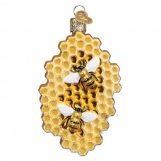 Old World Christmas Glass Ornament - Honeycomb 