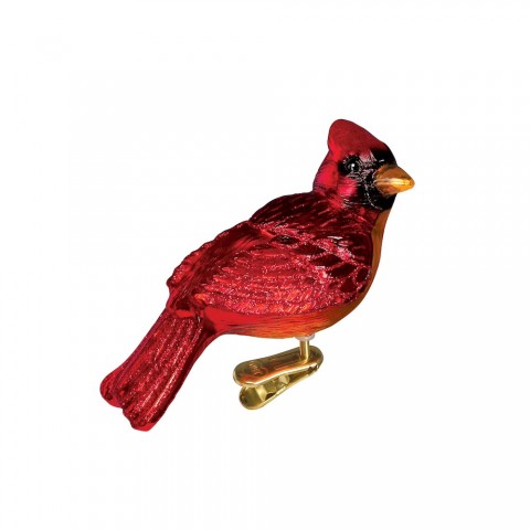 Old World Christmas Glass Ornament - Resting Cardinal