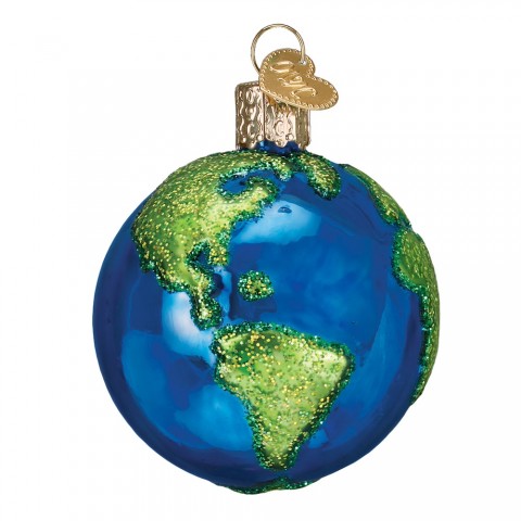 Old World Christmas Glass Ornament - Planet Earth 