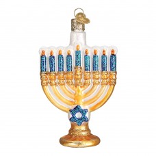 Old World Christmas Glass Ornament - Menorah Old World Christmas Glass Ornament - Menorah