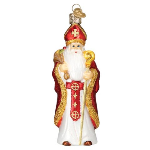 Old World Christmas Glass Ornament - St. Nicholas