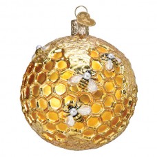Old World Christmas Glass Ornament - Bee Blessed Round Old World Christmas Glass Ornament - Bee Blessed Round