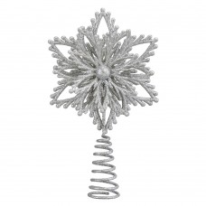 Old World Christmas Glass Ornament - Mini Snowflake Tree Topper
