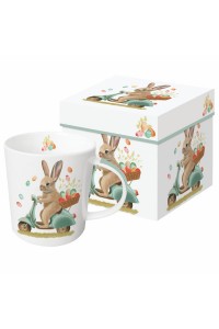 NEW - Mug in Gift Box - Easter Bunny Dash