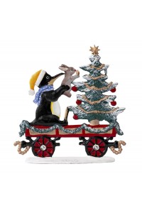 NEW - Train Car with Penguin 2025 Christmas Pewter Wilhelm Schweizer