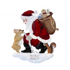 NEW - Wilhelm Schweizer Christmas Pewter 2025 Santa with Corgi NEW - Wilhelm Schweizer Christmas Pewter 2025 Santa with Corgi