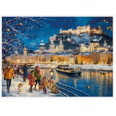 NEW - Old German Paper Advent Calendar - Salzburg