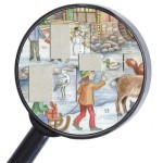 NEW - Old German Paper Advent Calendar - Christmas Mill House NEW - Old German Paper Advent Calendar - Christmas Mill House