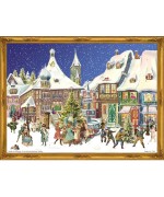 Old German Paper Advent Calendar 