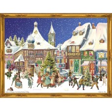 Old German Paper Advent Calendar 