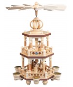 NEW - Mueller Erzgebirge Christmas Pyramid - Nativity Scene