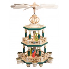 NEW - Mueller Erzgebirge Christmas Pyramid - Nativity Scene NEW - Mueller Erzgebirge Christmas Pyramid - Nativity Scene
