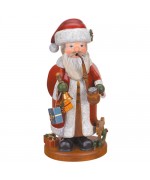 NEW - Original HUBRIG Wooden Figuren - Large Santa Claus Smoker