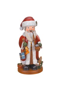 NEW - Original HUBRIG Wooden Figuren - Large Santa Claus Smoker