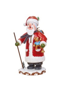NEW - Original HUBRIG Wooden Figuren - Santa Claus Smoker