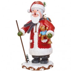 NEW - Original HUBRIG Wooden Figuren - Santa Claus Smoker