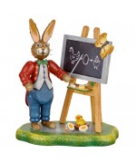 NEW - Original HUBRIG Wooden Figuren - Rabbit School Teacher Lempel