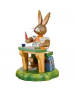 NEW - Original HUBRIG Wooden Figuren - Rabbit School Smart Fritz