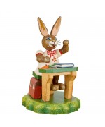 NEW - Original HUBRIG Wooden Figuren - Rabbit School Diligent Lieschen