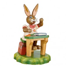 NEW - Original HUBRIG Wooden Figuren - Rabbit School Diligent Lieschen