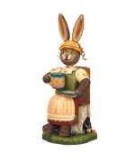 NEW - Original HUBRIG Wooden Figuren - Bunny Girl Smoker Gustel