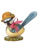 NEW - Original HUBRIG Wooden Figuren - Blue Titmouse "Liesl"