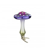 NEW - Inge Glas Glass Ornament - Laccaria Mushroom