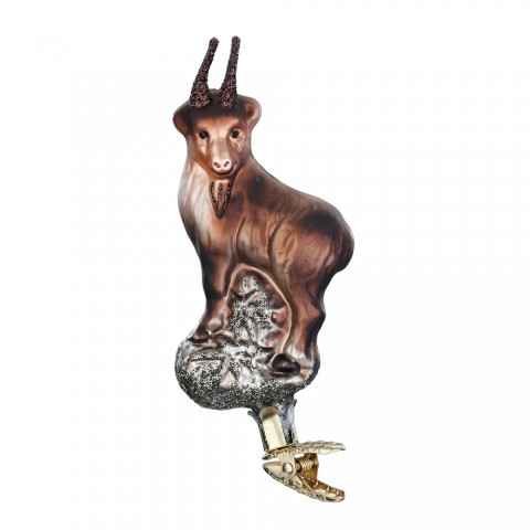 NEW - Inge Glas Glass Ornament - Chamois