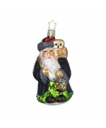 NEW - Inge Glas Glass Ornament - Faithful Santa Claus